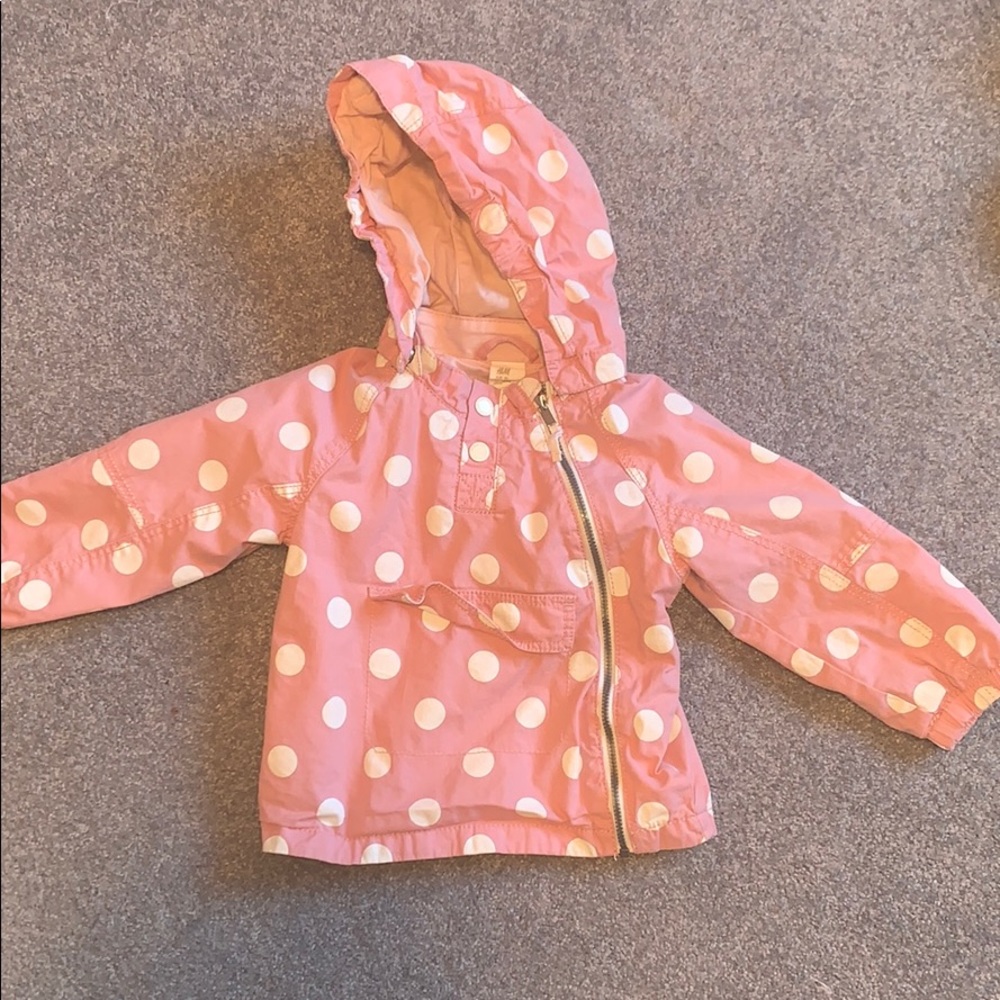 Pink spring jacket for toddler girl